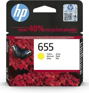 HP 655 Ink Advantage Yellow Cartridge (CZ112AE)