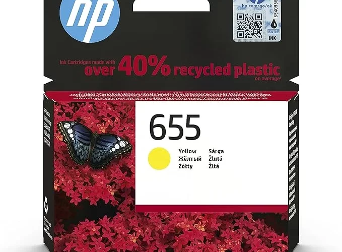 HP 655 Ink Advantage Yellow Cartridge (CZ112AE)