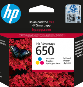 HP 650 Ink Advantage Cartridge Tri-Colour (CZ102AE)