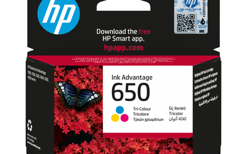 HP 650 Ink Advantage Cartridge Tri-Colour (CZ102AE)