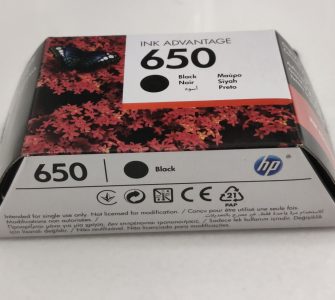 HP 650 Cartridge Black Ink