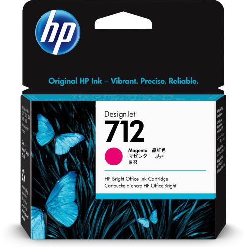 HP 712 Cartridge 29-ml Magenta DesignJet Ink