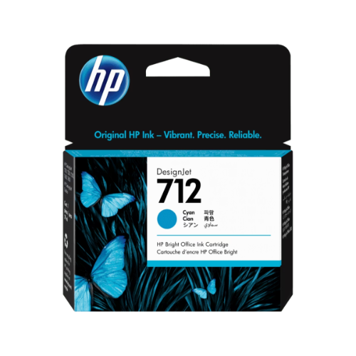 HP 712 Cartridge 29-mL Cyan DesignJet Ink