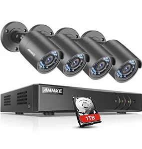 ANNKE 4X Dome Camera + C31Z 8CH AHD 720P