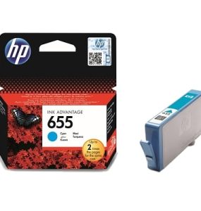 HP 655 Ink Advantage Cartridge Cyan (CZ110AE)