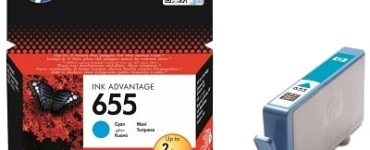 HP 655 Ink Advantage Cartridge Cyan (CZ110AE)