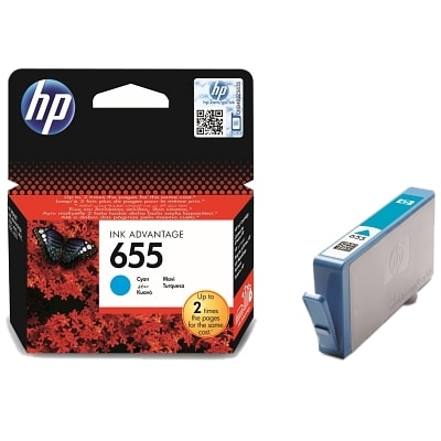 HP 655 Ink Advantage Cartridge Cyan (CZ110AE)